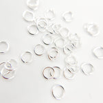 Load image into Gallery viewer, Gauge White Sterling Silver Open Jump Ring