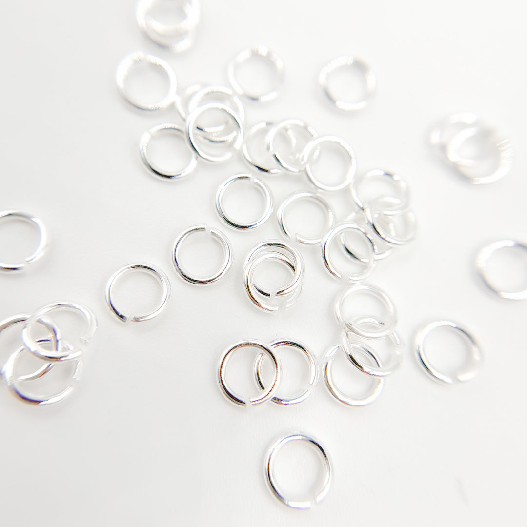 Gauge White Sterling Silver Open Jump Ring