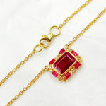 Load image into Gallery viewer, 14K Solid Gold Diamond and Gemstone Necklace. GDP588
