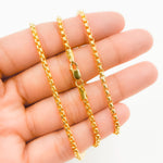 Load image into Gallery viewer, 135KV0934000. 14k Solid Yellow Gold Venetian Box Link Chain