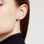 Load image into Gallery viewer, EFJ52125. 14K Solid Gold &amp; Diamonds Dangle Earrings
