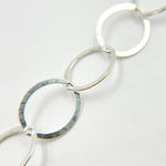 Load image into Gallery viewer, 693FSS. Sterling Silver Flat Round Link Chain
