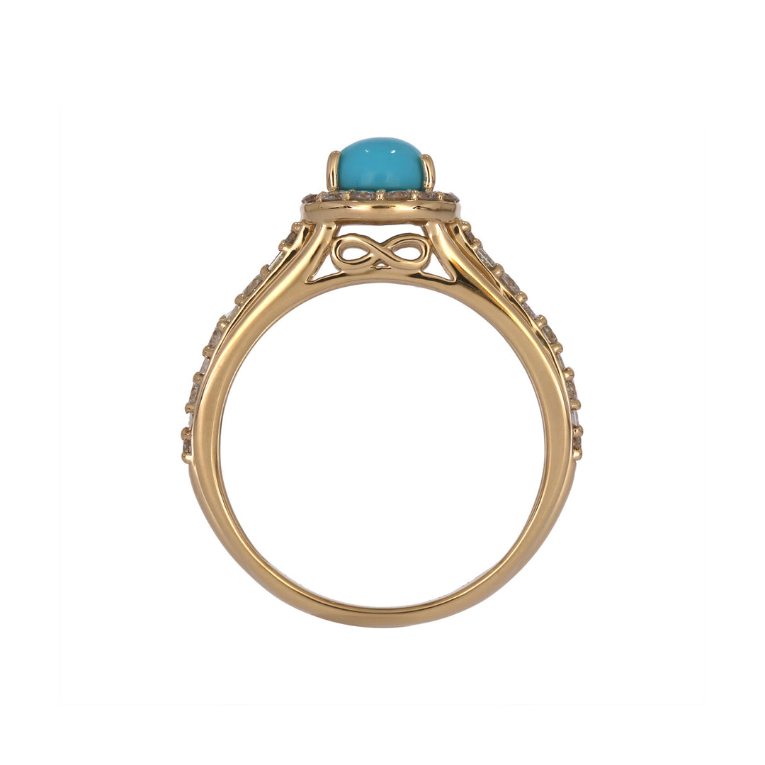 CR97174. 14K Solid Gold Diamond and Gemstone Ring