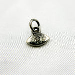 Load image into Gallery viewer, DC027. Diamond &amp; Sterling Silver Evil Eye Charm
