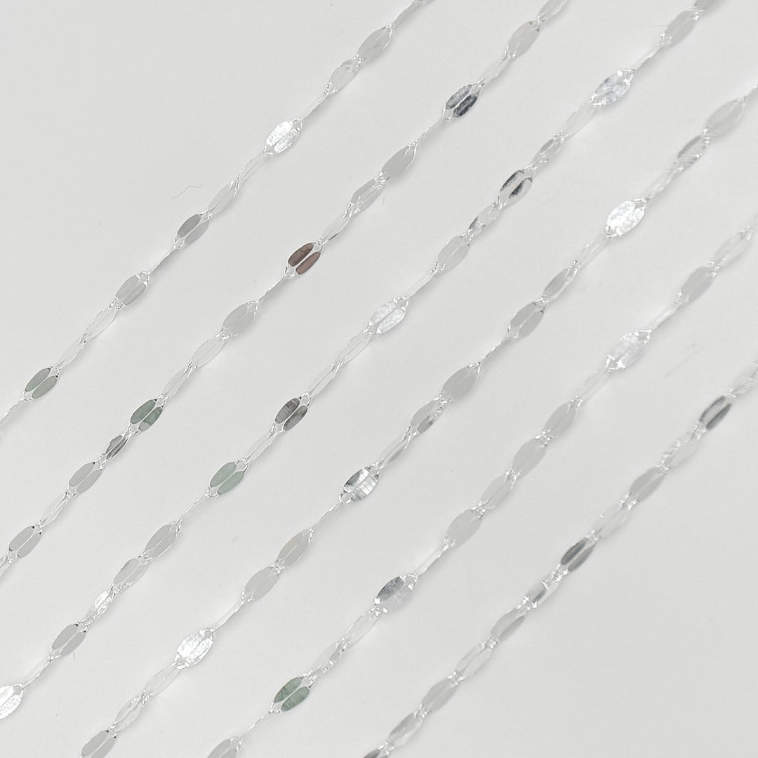 Z95SS. Sterling Silver Flat Marina Link Chain