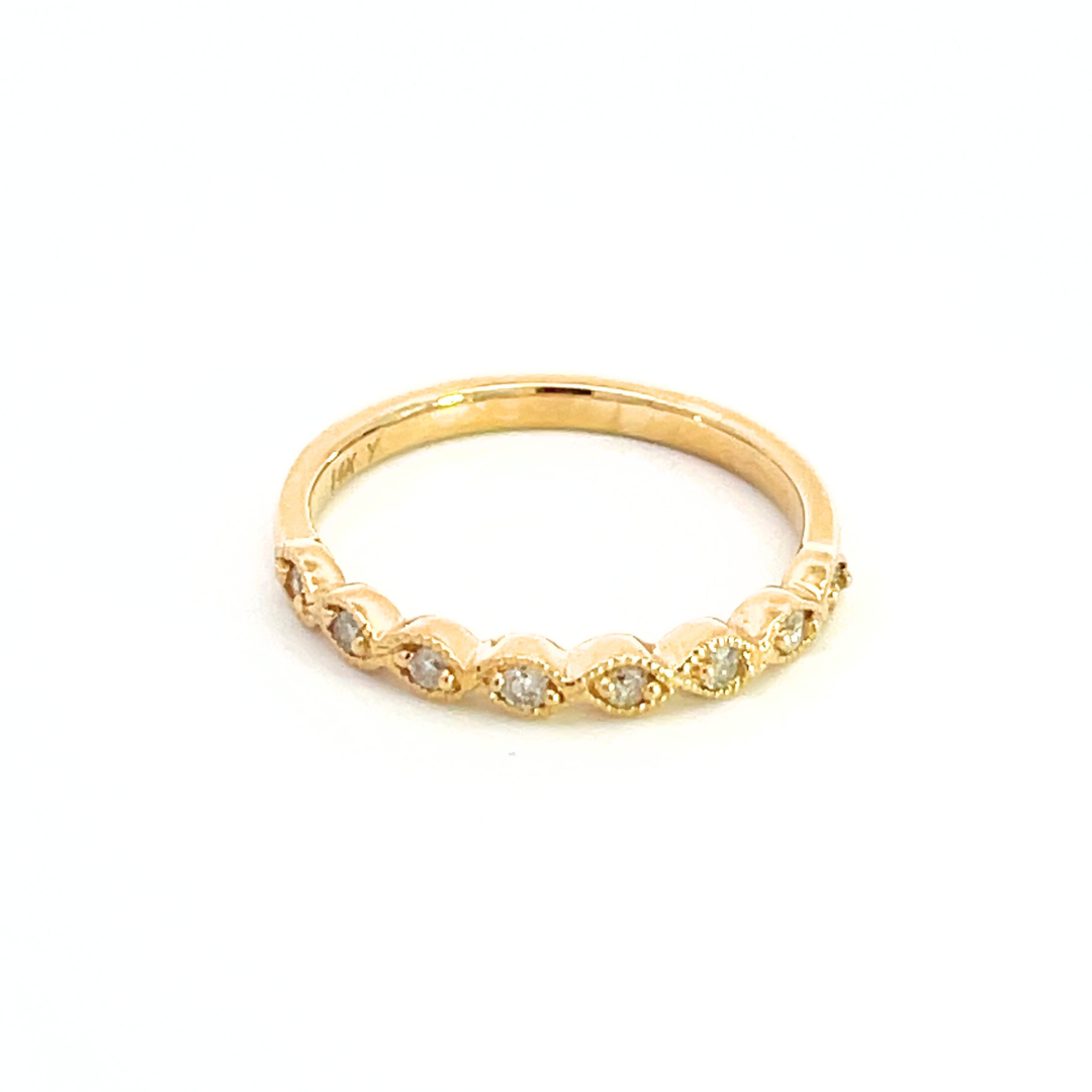 14k Solid Gold Diamond Ring. RAB01222