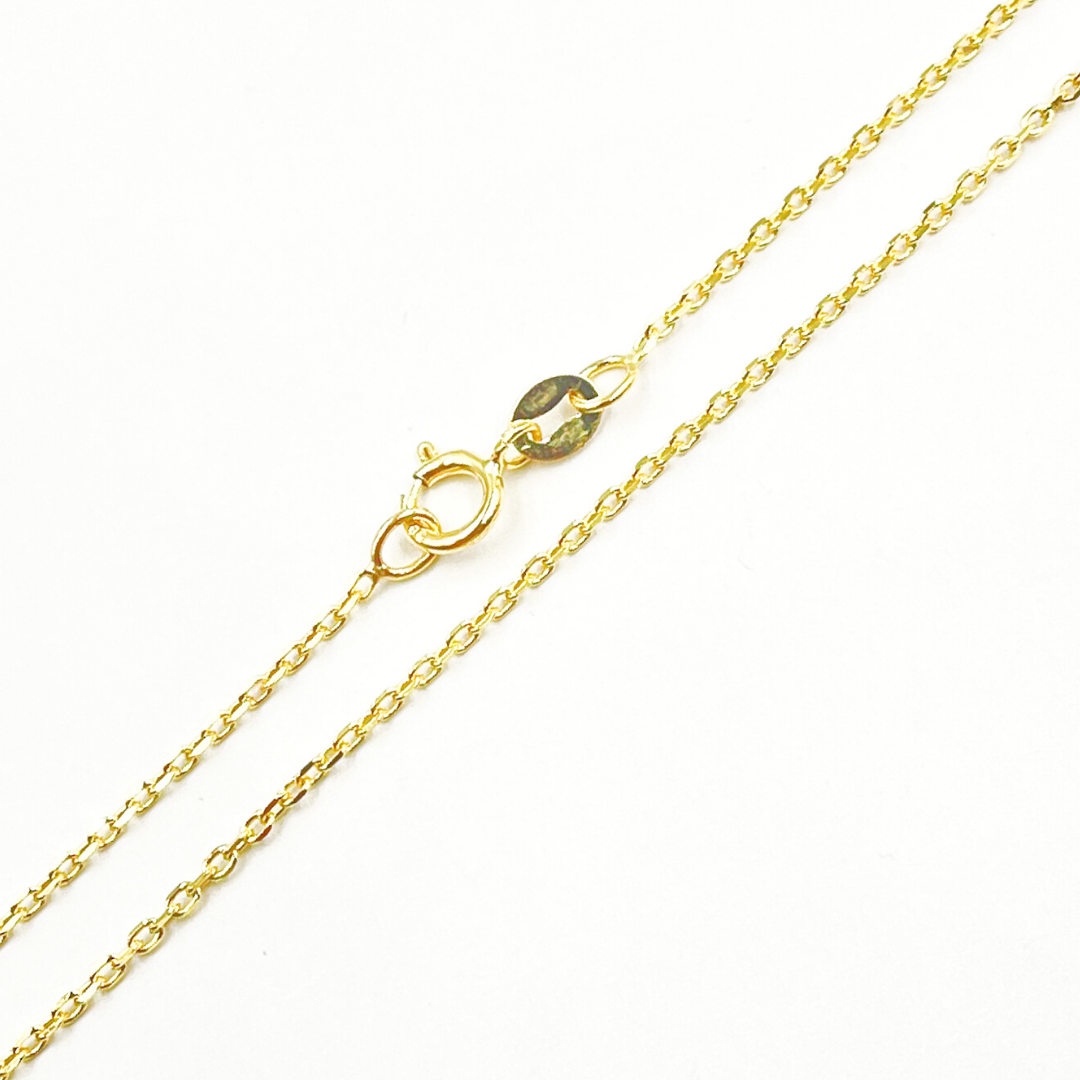 035R01T5. 14K Solid Gold Cable Chain