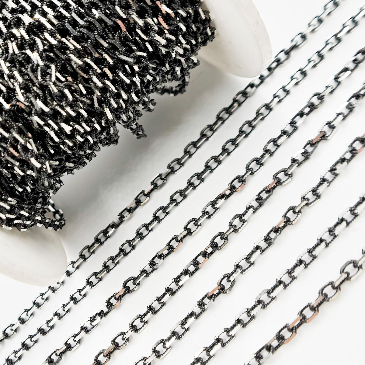 Silver Diamond Cut Box Chain
