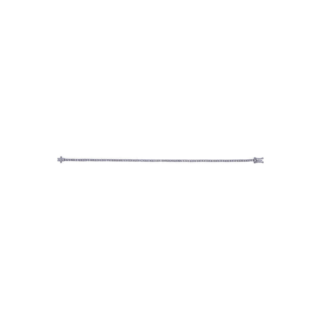 BTP65085. 14k Solid Gold Diamond Tennis Bracelet