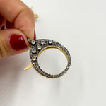 Load image into Gallery viewer, DC649. Diamond Sterling Silver Round Trigger Clasp with Gemstone
