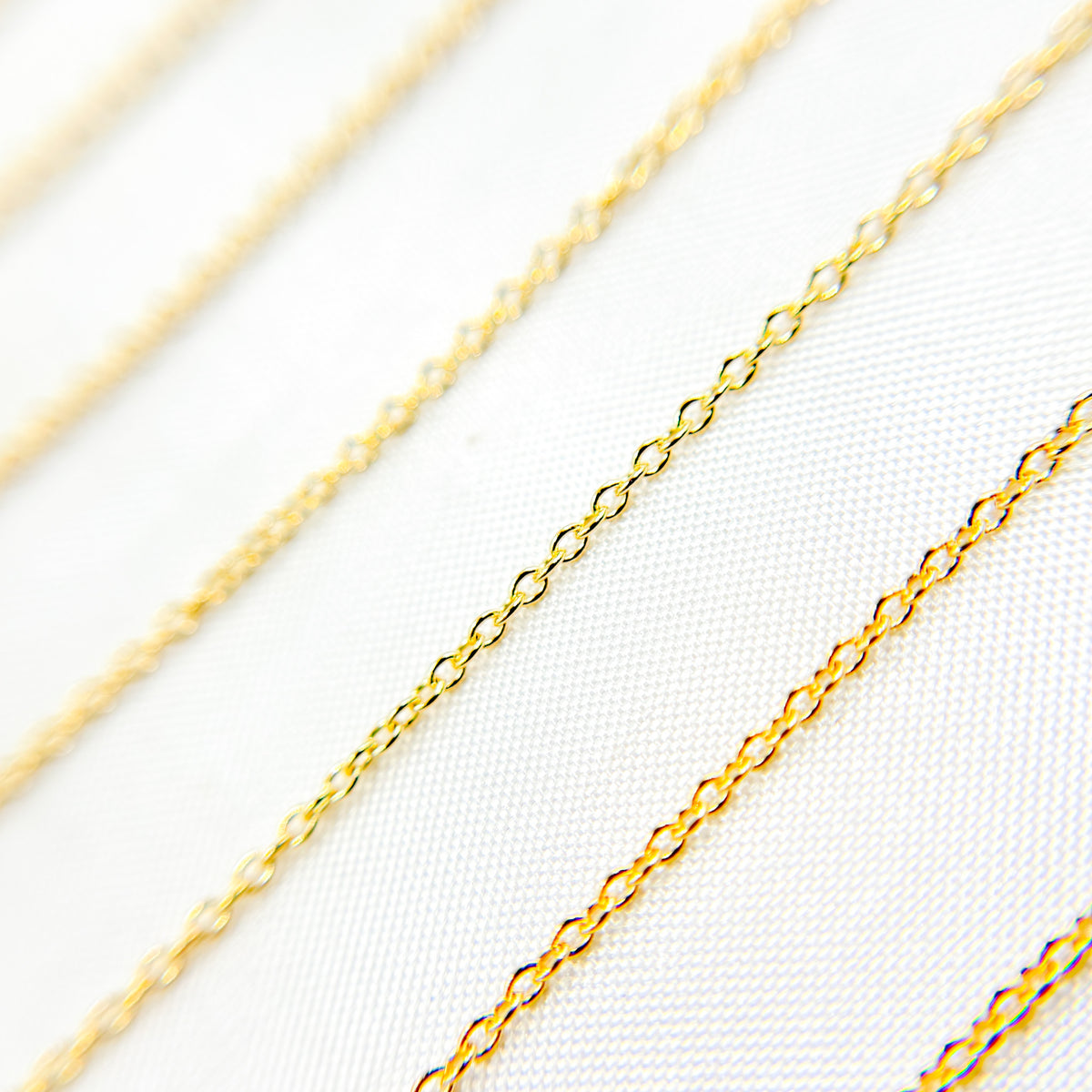 14K Solid Gold Cable Chain