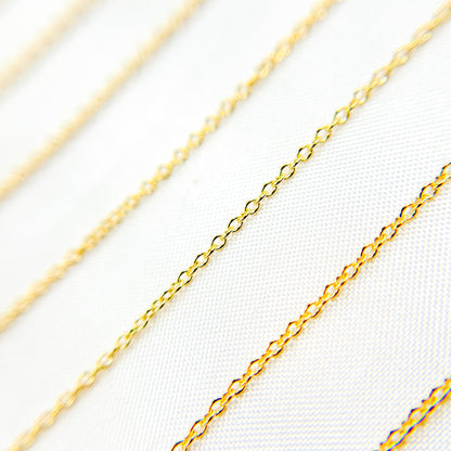 14K Solid Gold Cable Chain