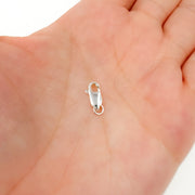 0925LC0SS. 8MM White Sterling Silver Lobster Clasp