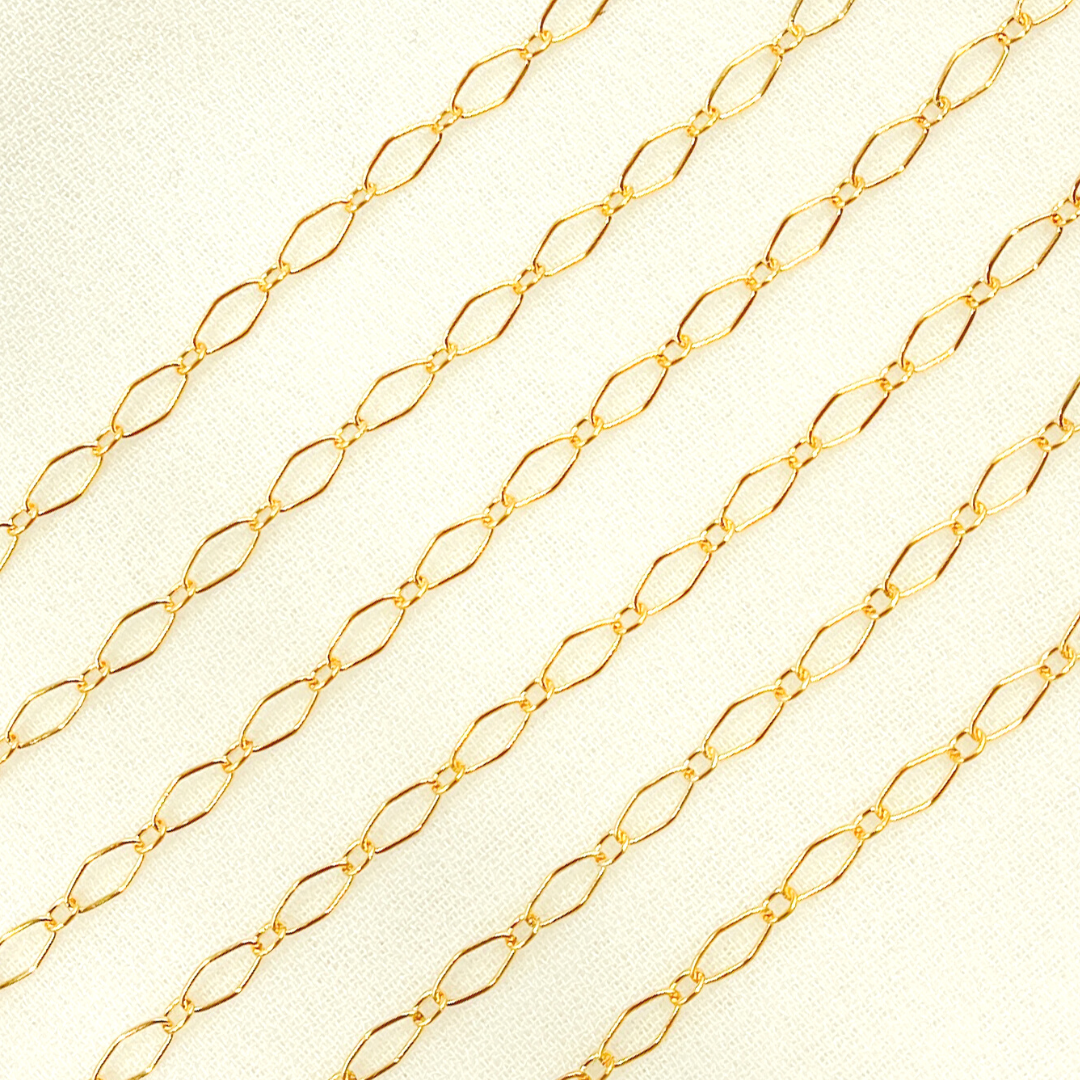 Smooth Round Chain 1370GF. 14K Yellow Gold Filled Smooth Diamond and Round Link Chain