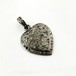 Load image into Gallery viewer, DP179. Diamond Sterling Silver Heart Pendant
