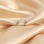 Load image into Gallery viewer, ER427136. 14k Solid Gold Diamond and Gemstone Cross Stud Earrings
