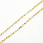 Load image into Gallery viewer, 140HVR0194001. 14K Yellow Gold Round Rolo Chain – Lightweight Hollow Link Necklace