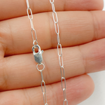 Load image into Gallery viewer, 1606SSNecklace. Sterling Silver Paperclip Finished Necklace
