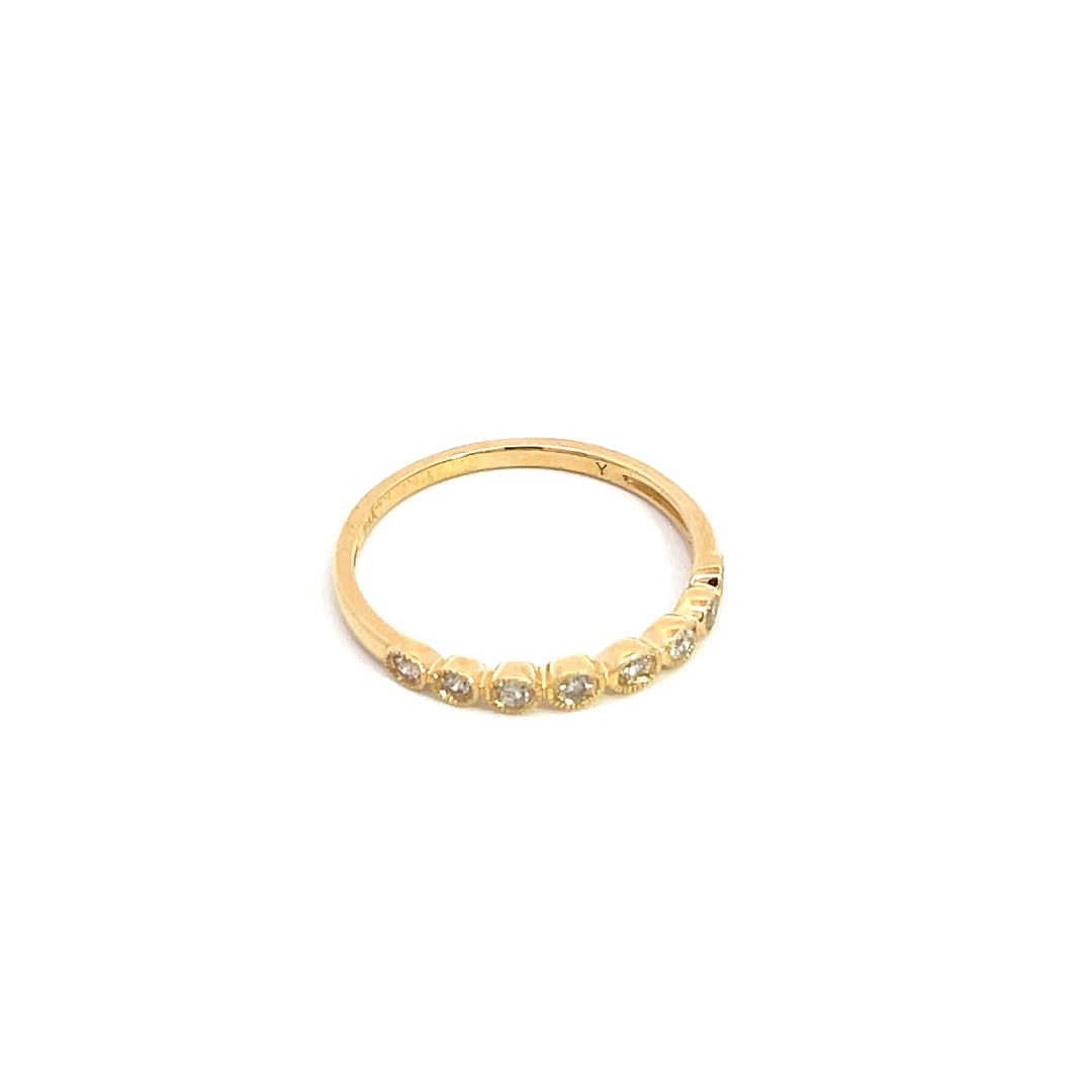 14k Solid Yellow Gold Oval Ring. RAC00546AQ