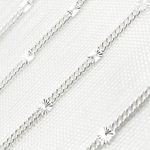 Load image into Gallery viewer, 67S3SS. Sterling Silver Satellite Curb Link Chain
