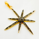 Load image into Gallery viewer, DP117. Diamond Sterling Silver Star Pendant
