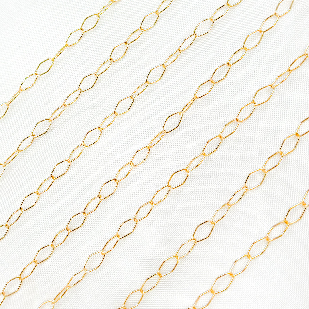 1371GF. 14K Gold Filled Rhomb Link Chain