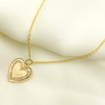 Load image into Gallery viewer, 14K Gold with Diamonds Heart Shape Charm.  GDP141
