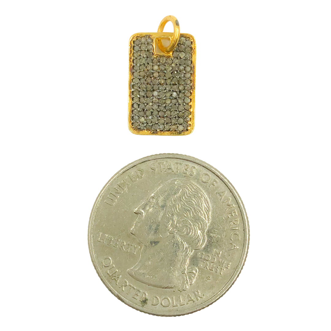 Sterling Silver Rectangle Charm