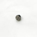 Load image into Gallery viewer, 925 Sterling Silver Pave Diamond Roundel Bead. DC571
