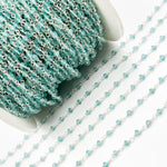 Load image into Gallery viewer, APE5. Apatite Sterling Silver Wire Chain
