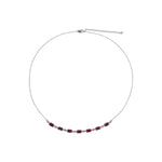 Load image into Gallery viewer, CN97254RU5X3. 14K Solid Gold Diamond &amp; Ruby Necklace