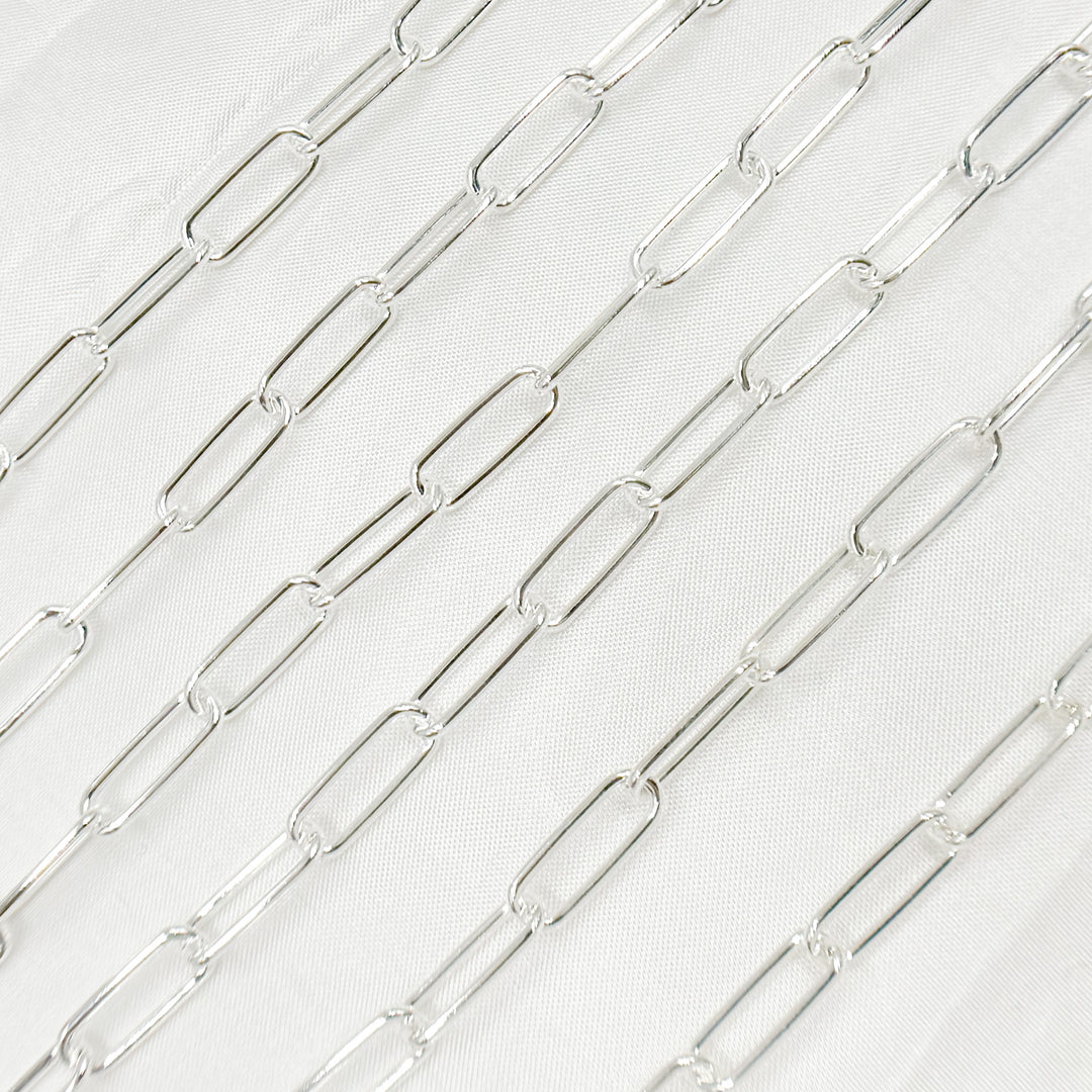 Y58SS. Sterling Silver Smooth Paperclip Link Chain