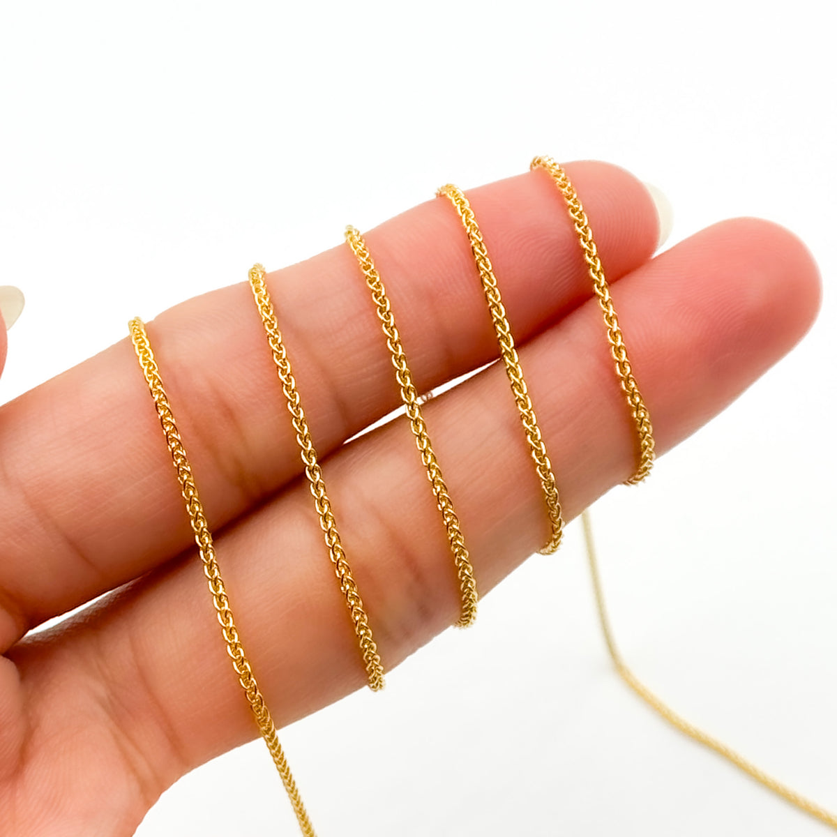 806GF. 14k Gold Filled Wheat Chain