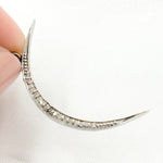 Load image into Gallery viewer, DP1005. Diamond Sterling Silver Moon Pendant
