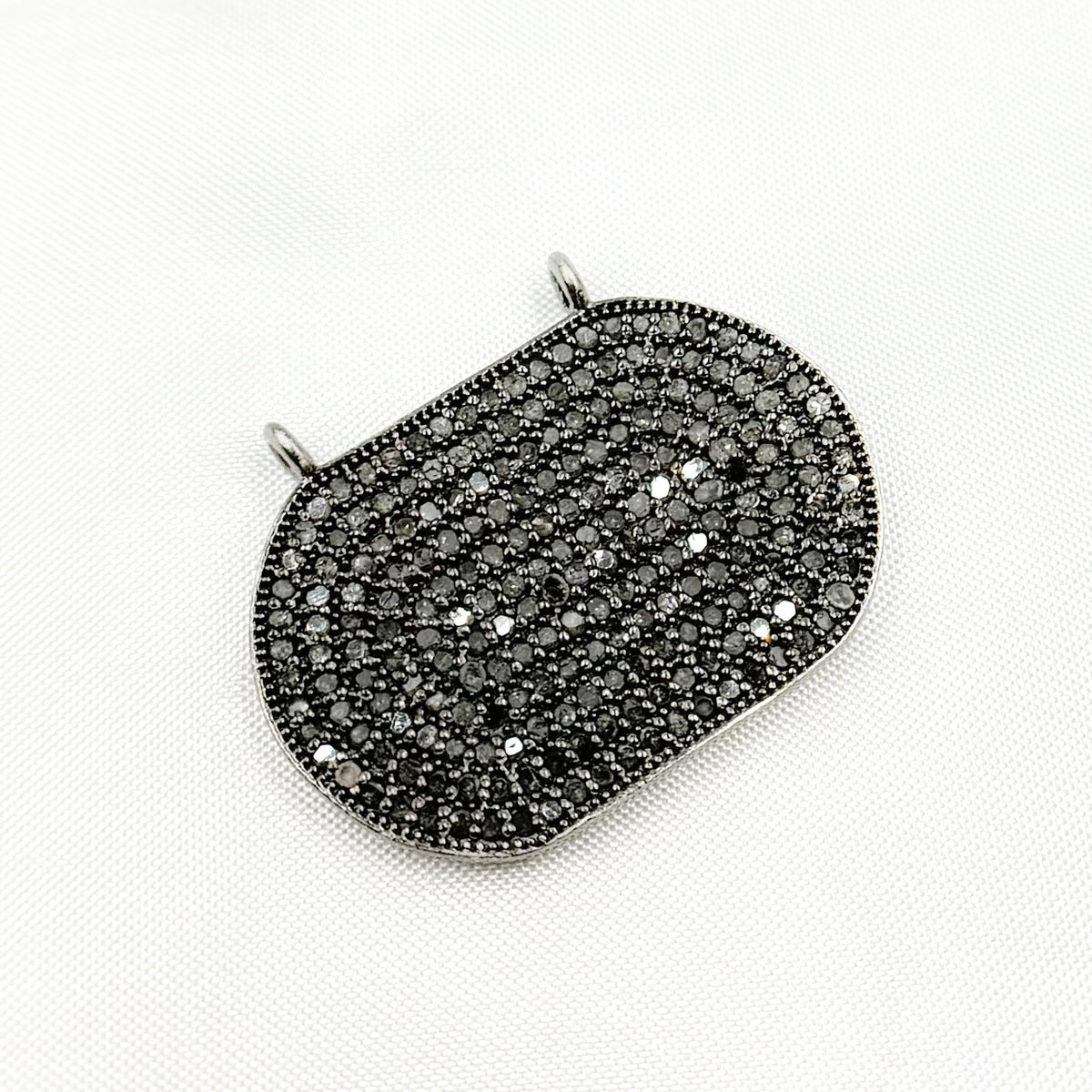Buy Now Diamond Sterling Silver Oval Pendant