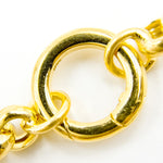 Load image into Gallery viewer, 000HVR0064069. 14K Solid Yellow Gold Round Rolo Hollow Fancy Chain Necklace