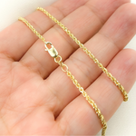 Load image into Gallery viewer, 030CRDP0L8L. 14K Solid Yellow Gold Rope Chain
