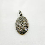 Load image into Gallery viewer, DC924. Diamond Sterling Silver Oval Charm
