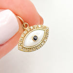Load image into Gallery viewer, Buy Now Gold Evil Eye Pendant