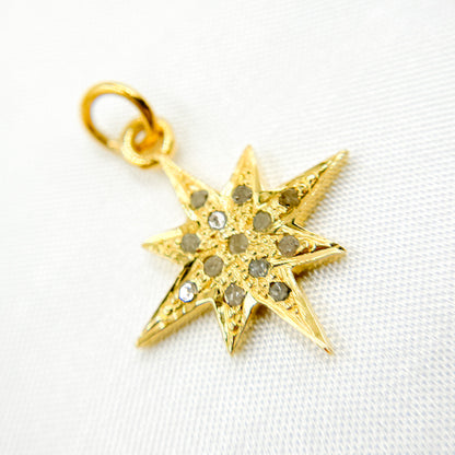 DC411. Diamond Sterling Silver Star Pendant