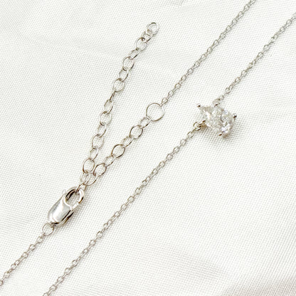 NFG71520. 14K Solid Gold Diamond Drop Shape Necklace