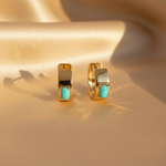 Load image into Gallery viewer, EHZ57585. 14K Solid Gold Gemstone Hoops