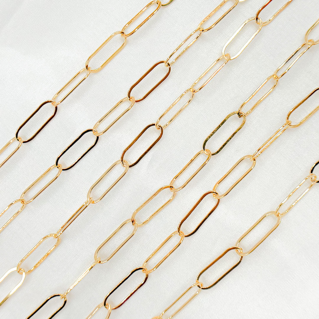 768FGF. 14k Gold Filled Paperclip Flat Chain