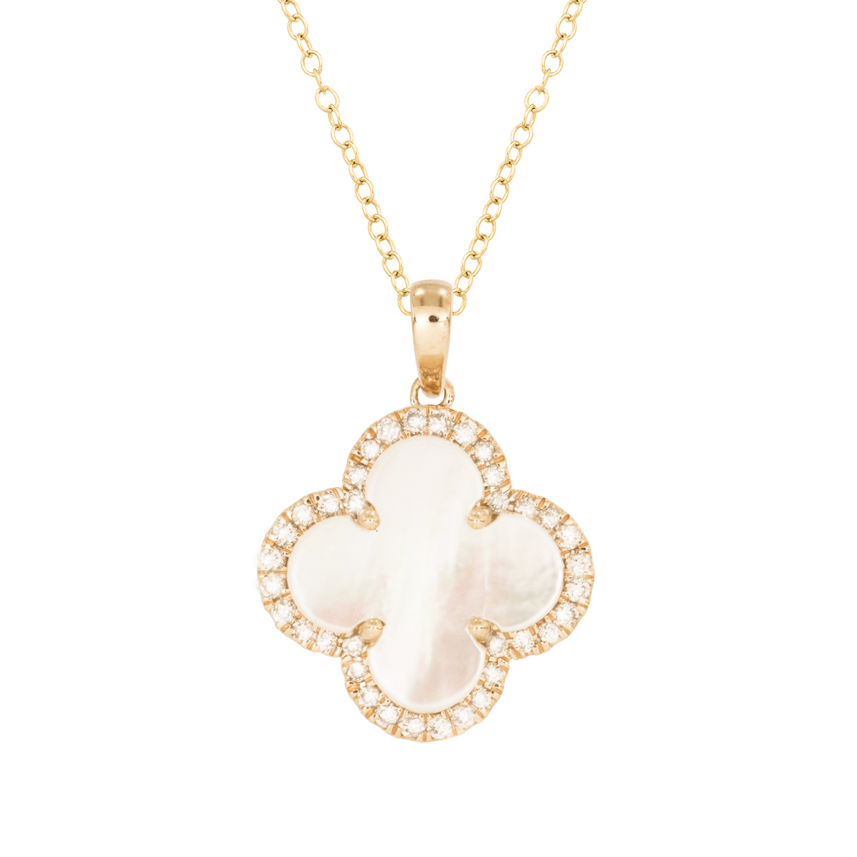 NFF71820PL. 14K Solid Gold Diamond and Gemstone Necklace