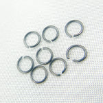 Load image into Gallery viewer, MFT050DE4BR. Black Rhodium 925 Sterling Silver Open Jump Ring Gauge: 24. Size: 4mm.
