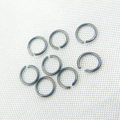 MFT060DE4BR. 4MM 22Gauge Black Rhodium Open Jump Ring