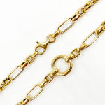 Load image into Gallery viewer, 000HVW8604030. 14K Solid Gold Hollow 1 Long and 5 Short Fancy Necklace