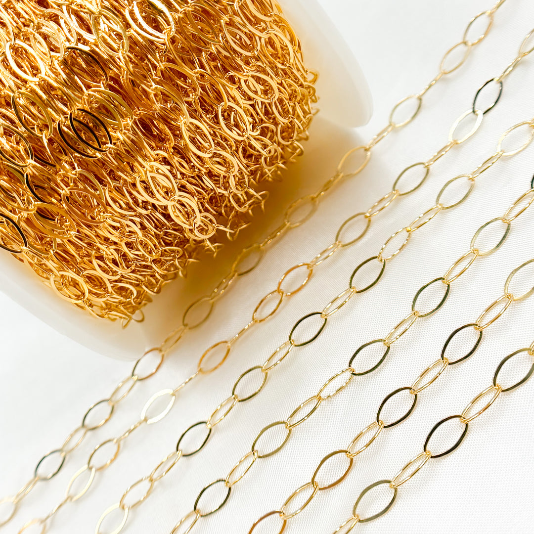 791FGF. 14K Gold-Filled Flat Oval Link Chain