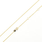 Load image into Gallery viewer, 030R01LGJ08018K. 18K Solid Gold Cable Chain with Extender
