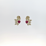 Load image into Gallery viewer, ER424626. 14k Solid Gold Diamond and Gemstone Fancy Earrings